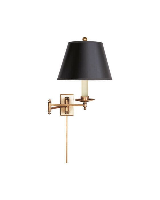 Dorchester Swing Arm Antique Brass/Black