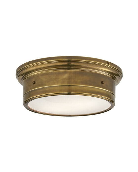 Large Siena Flush Mount Antique Brass