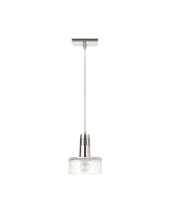 Iris Single Pendant Polished Nickel