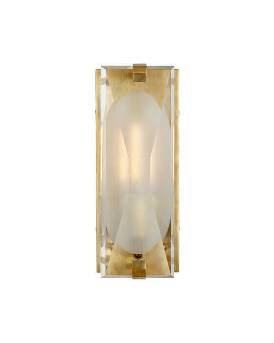 Castle Peak Small Bath Sconce Soft Brass