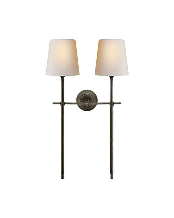 Bryant Large Double Tail Sconce Bronze