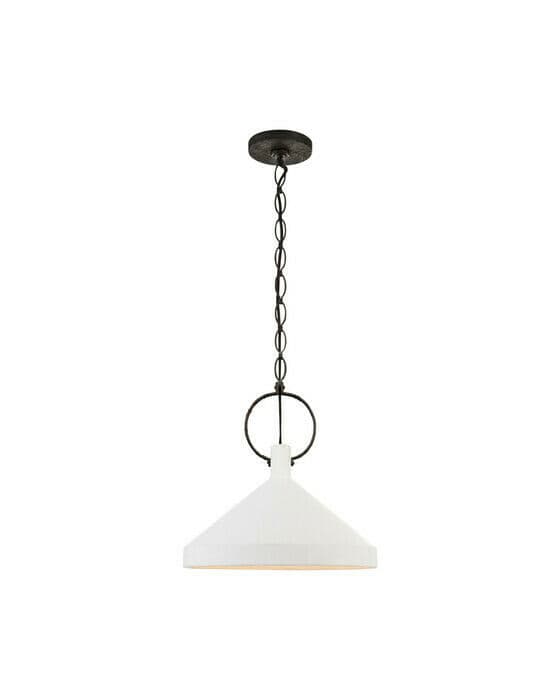 Limoges Large Pendant Natural Rust/White Shade