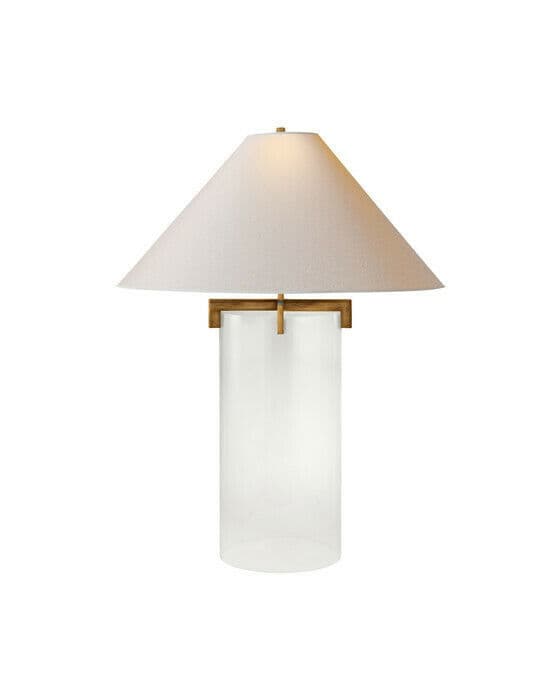 Brooks Table Lamp Crystal & Gilded Iron