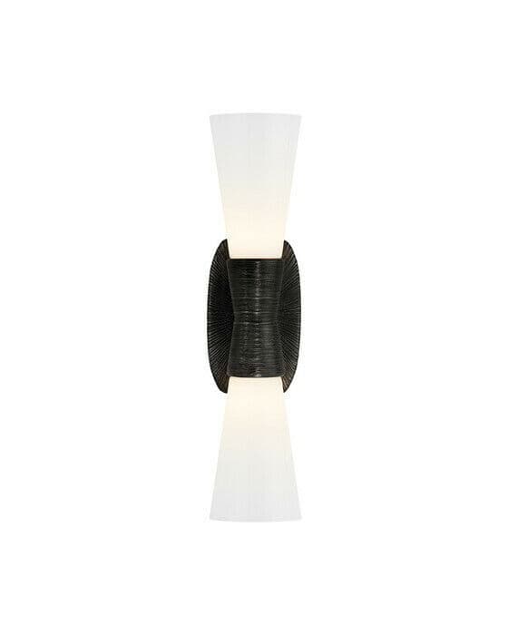 Utopia Small Double Bath Sconce Black