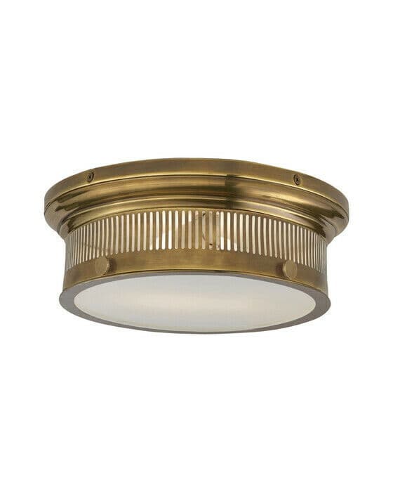 Alderly Small Flush Mount Antique Brass