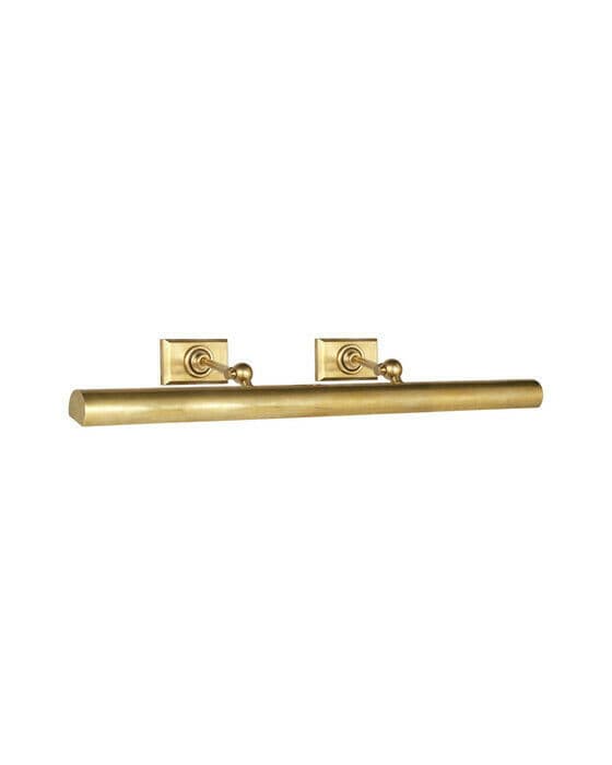 30" Cabinet Maker's Picture Light Antique Brass