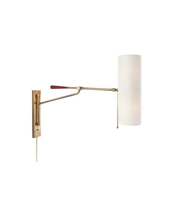 Frankfort Articulating Wall Light Antique Brass
