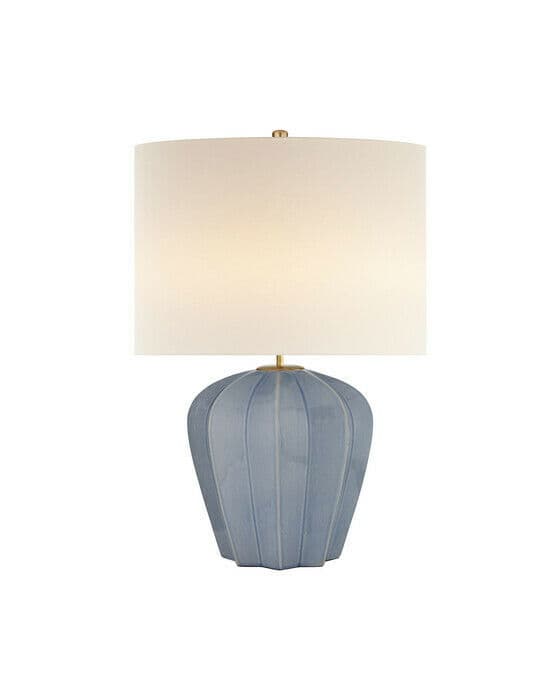 Pierrepont Medium Table Lamp Polar Blue Crackle