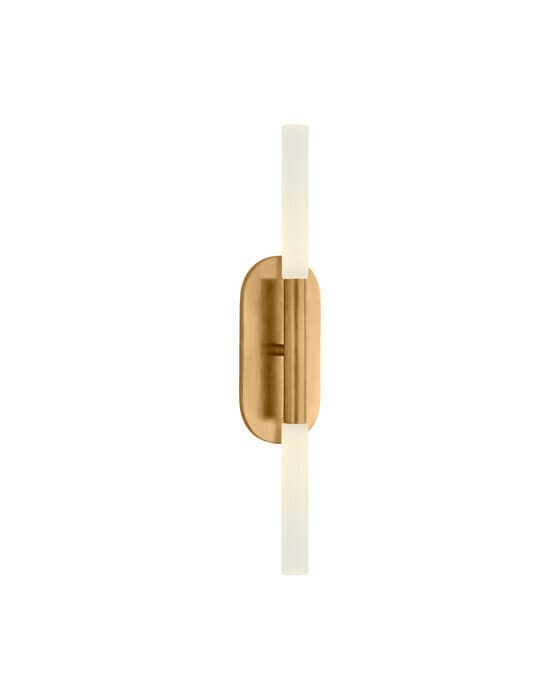 Rousseau Medium Vanity Sconce Antique-Burnished Brass