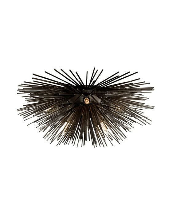 Strada Small Flush Mount Black