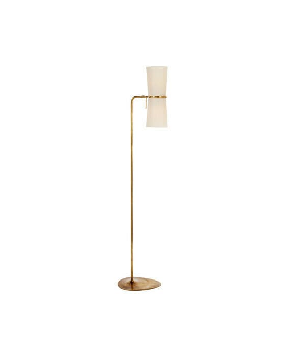Clarkson Floor Lamp Antique Brass