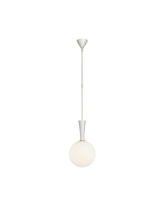 Sesia Globe Pendant Polished Nickel