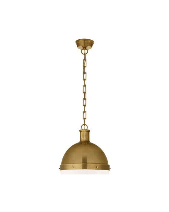 Large Hicks Pendant Antique Brass