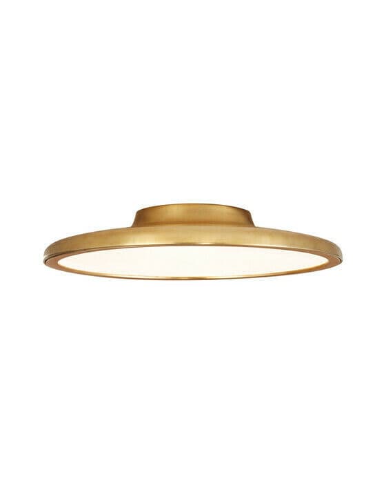 Dot 16" Flush Mount Natural Brass