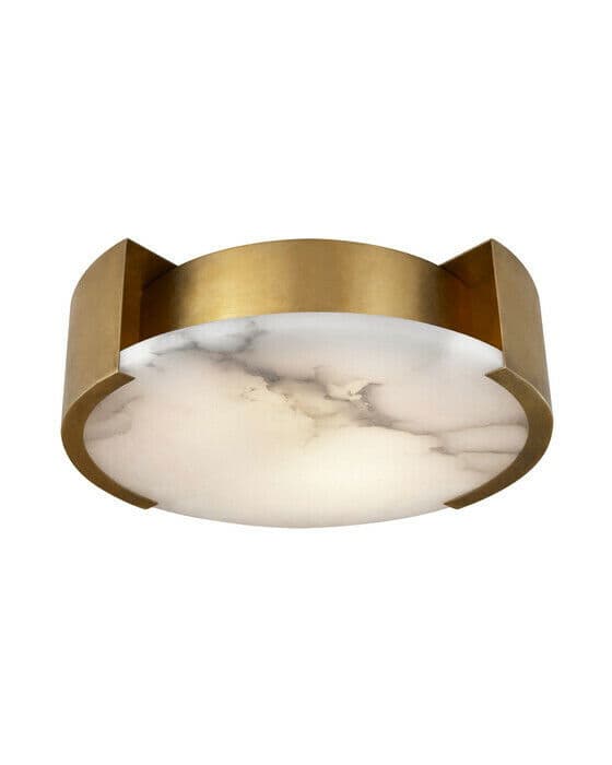 Melange Small Flush Mount Lamp Brass