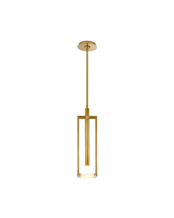 Melange Floating Disc Pendant Antique Brass S