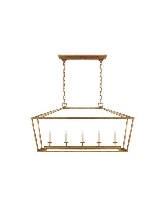 Darlana lineær taklampe gilded Iron