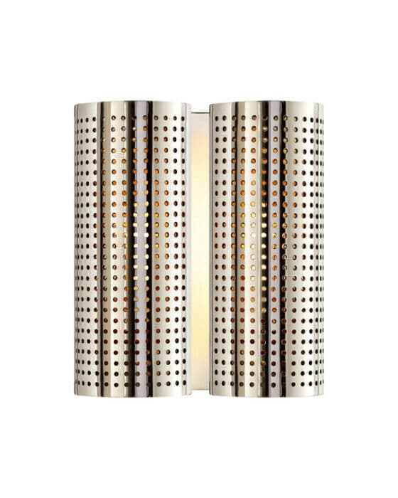 Precision Double Sconce Polished Nickel