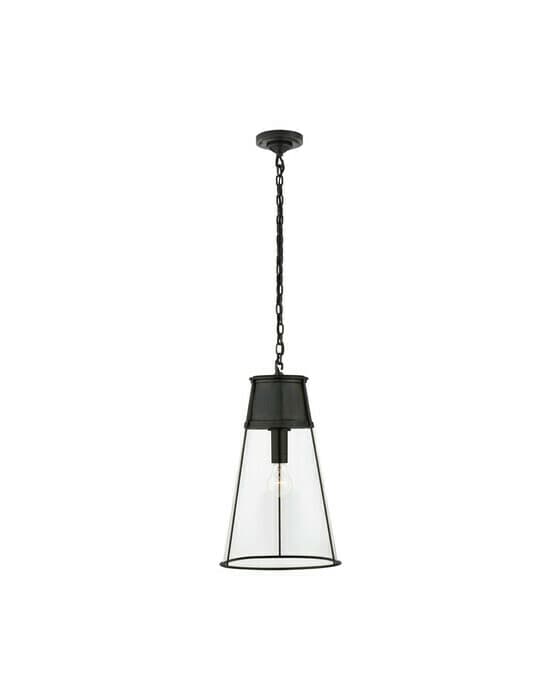 Robinson Large Pendant Bronze/Clear Glass