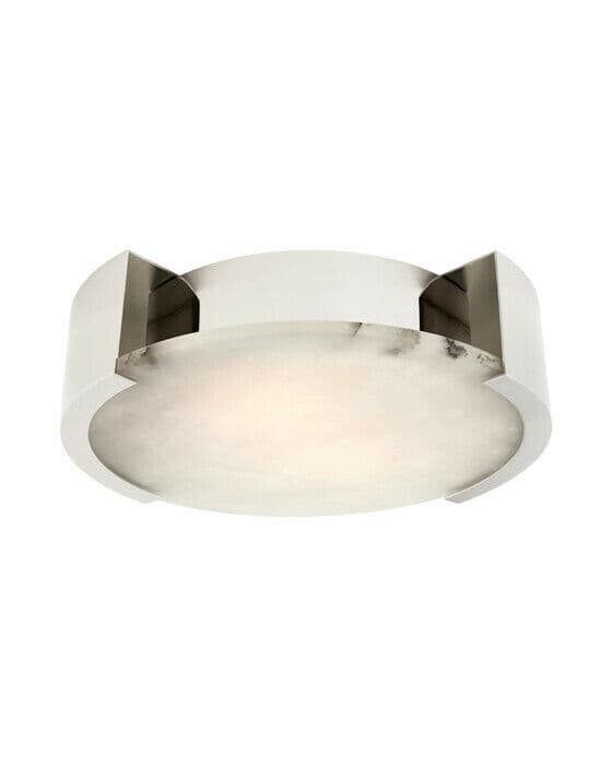 Melange Large Flush Mount Polished Nickel