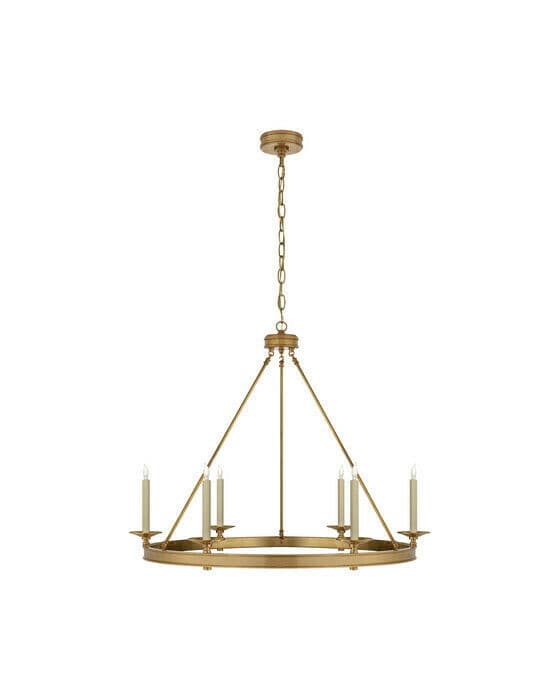 Launceton Ring Chandelier Antique-Burnished Brass