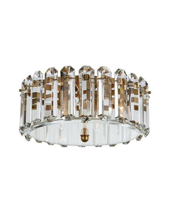 Bonnington Medium Flush Mount Antique Brass