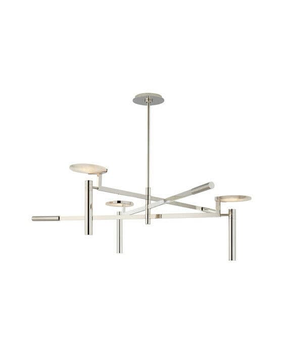 Melange Floating Disc taklampe nikkel