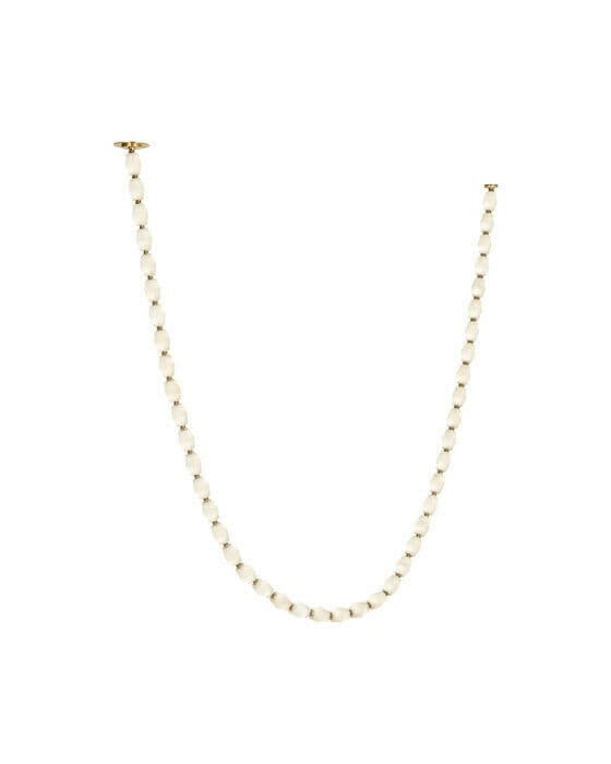 Collier Alabaster 132 Chandelier Antique Brass 3000K