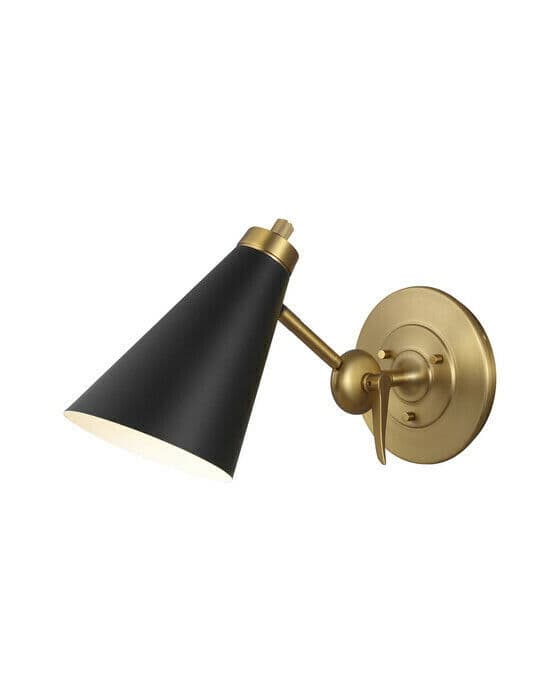 Signoret Task Sconce Brass/Black