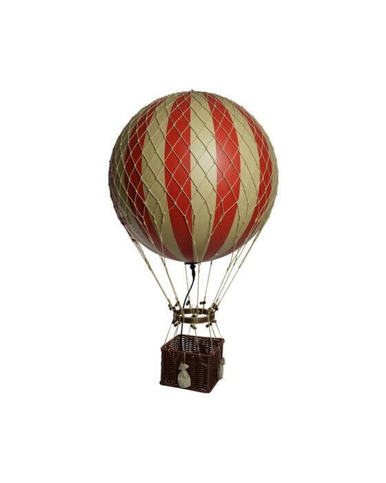 Jules Verne luftballong LED rød
