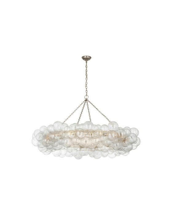 Talia 63" Ring Chandelier Burnished Silver Leaf