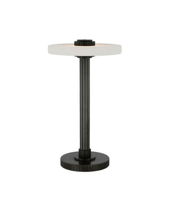 Aran bordlampe oppladbar bronse