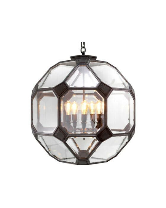 Olympia taklampe bronse