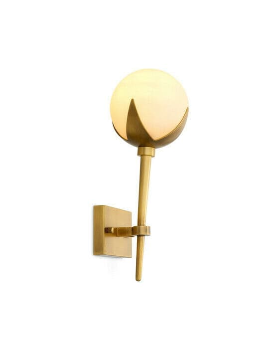 Alesa vegglampe antikk messing