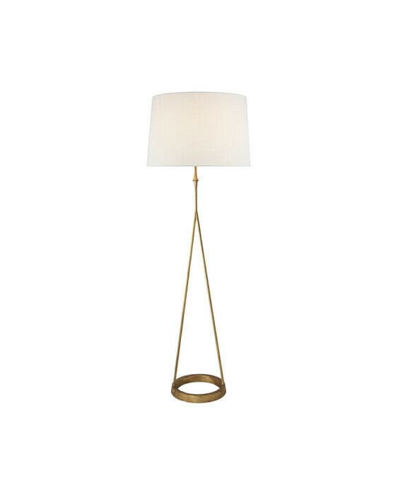 Dauphine Floor Lamp Gilded Iron/Linen