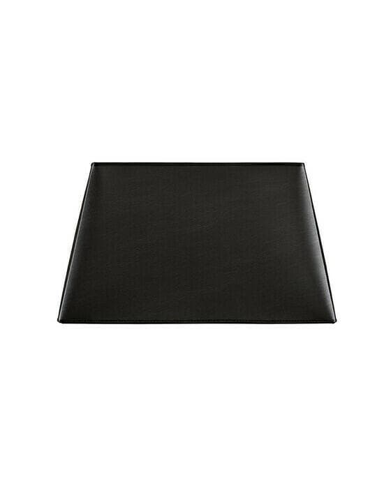 Lampeskjerm black leather ebony OUTLET