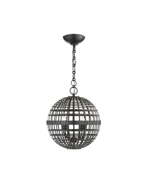 Mill Globe Lantern Black S