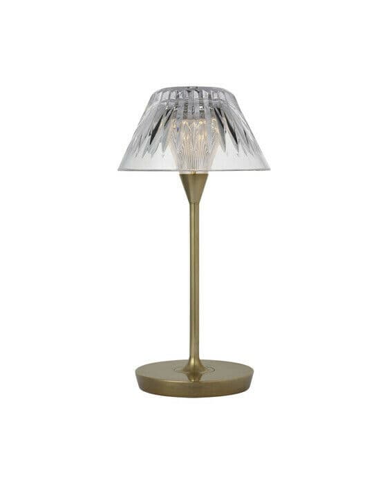 Blaze 12" Rechargeable Table Lamp Natural Brass