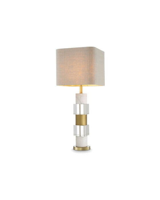 Cullingham bordlampe white marble