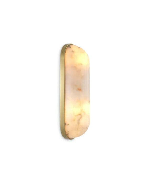 Sumo vegglampe messing