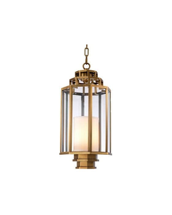 Monticello taklampe messing