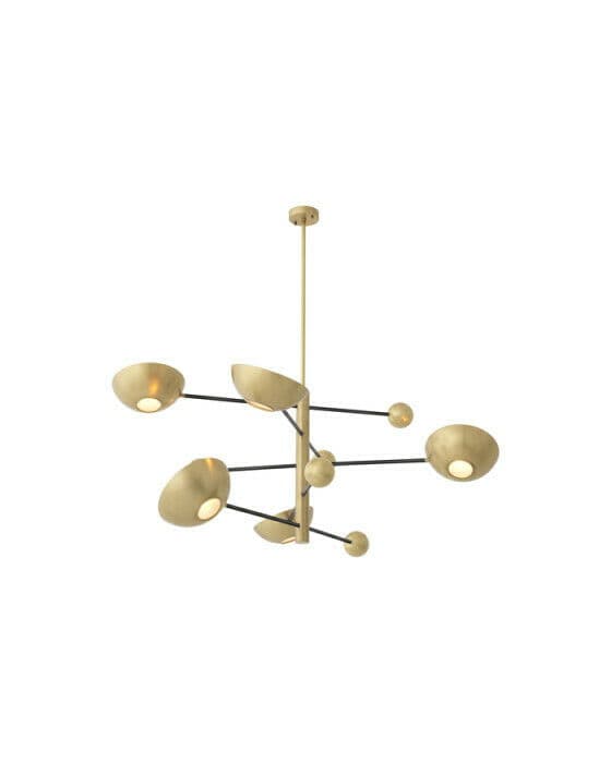 Salinas taklampe messing