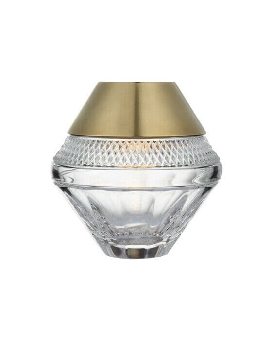 Copper Coast 5" Rechargeable Accent Lamp Natural Brass