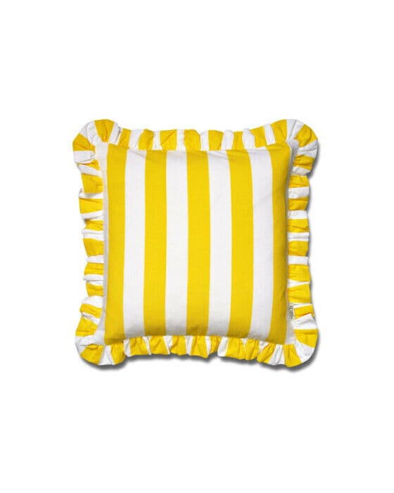 Ruffle Stripes putetrekk gul