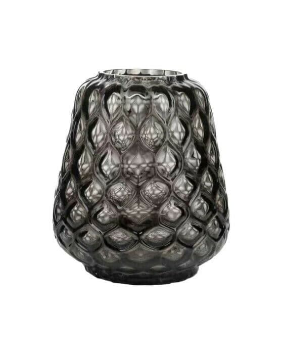 Mercer glassvase grå