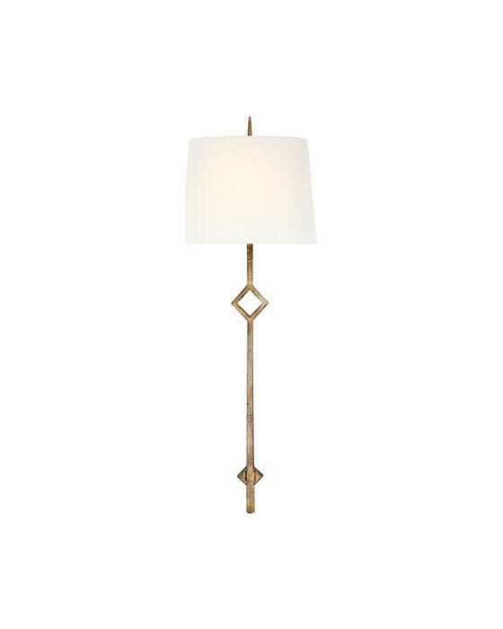 Cranston Sconce Gilded Iron/Linen