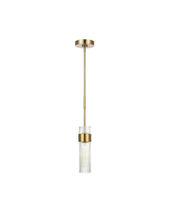Geneva Medium Pendant Brass
