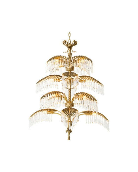 Hildebrandt lysekrone vintage brass finish XL
