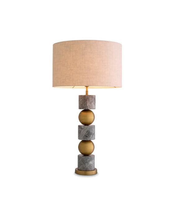 Levy bordlampe grå