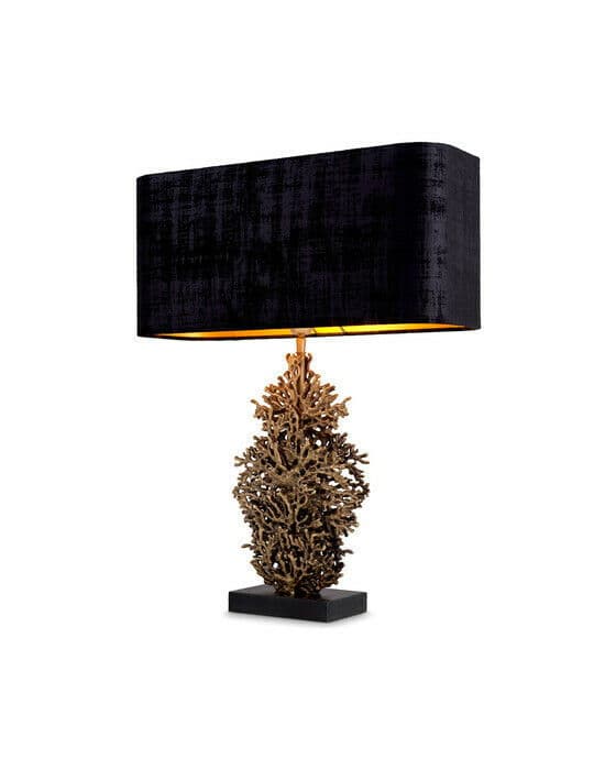 Corallo bordlampe antique brass